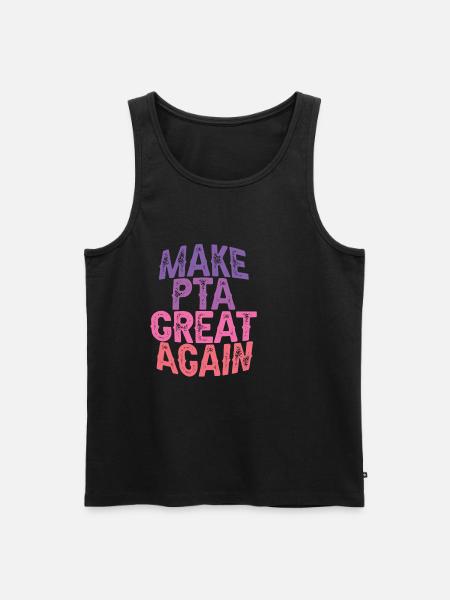 Make PTA Great Again 3 - Männer Premium Bio Tank Top - Schwarz