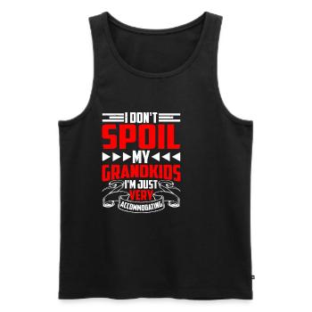 I Don't Spoil My Grandkids 13 - Männer Premium Bio Tank Top - Schwarz - Vorne - Michal (187cm)