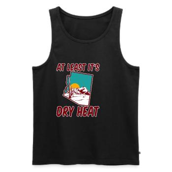 At Least It's Dry Heat 2 - Männer Premium Bio Tank Top - Schwarz - Vorne - AI Model Male 178 light (178cm)