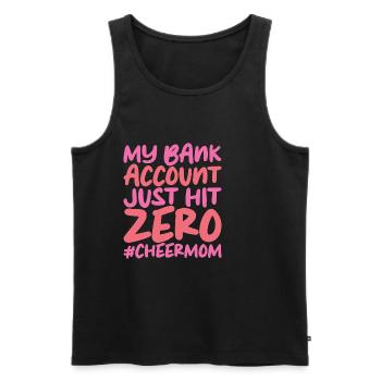 My Bank Account Just Hit Zero - Männer Premium Bio Tank Top - Schwarz - Vorne - AI Model Male 178 light (178cm)
