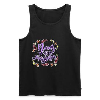 Never Too Old For Fairytales 4 - Männer Premium Bio Tank Top - Schwarz - Vorne - AI Model Male 178 light (178cm)