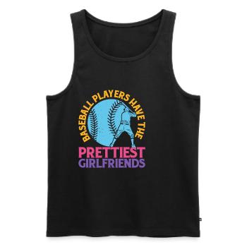 Baseball Players Have The Prettiest Girlfriends 13 - Männer Premium Bio Tank Top - Schwarz - Vorne - Michal (187cm)