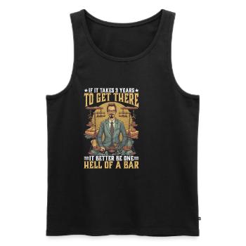 If It Takes 3 Years To Get There 18 - Men's Premium Organic Tank Top - black - Front - Michal (187cm)