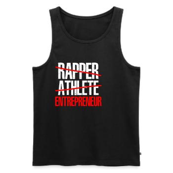 Rapper Athlete Entrepreneur 41 - Men's Premium Organic Tank Top - black - Front - Michal (187cm)