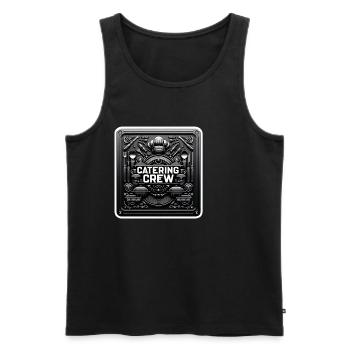 Catering Crew 8 - Männer Premium Bio Tank Top - Schwarz - Vorne - Michal (187cm)