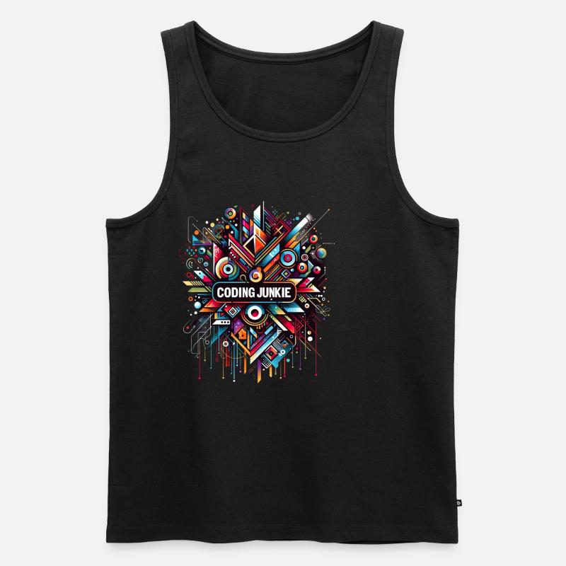 Coding Junkie 10 - Männer Premium Bio Tank Top - Schwarz