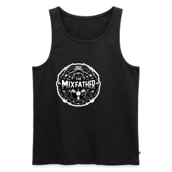 The Mixfather 6 - Men's Premium Organic Tank Top - black - Front - Michal (187cm)