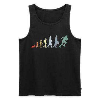 American Football Development - Men's Premium Organic Tank Top - black - Front - Michal (187cm)