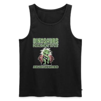 Dinosaurs Never Went To Vet, Look What Happened 2 - Männer Premium Bio Tank Top - Schwarz - Vorne - Michal (187cm)