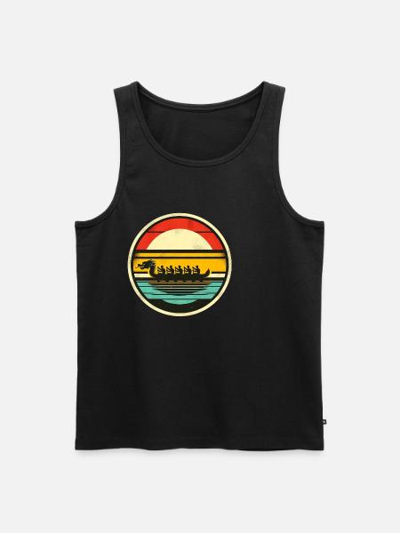 Dragon Boat 3 - Men's Premium Organic Tank Top - black