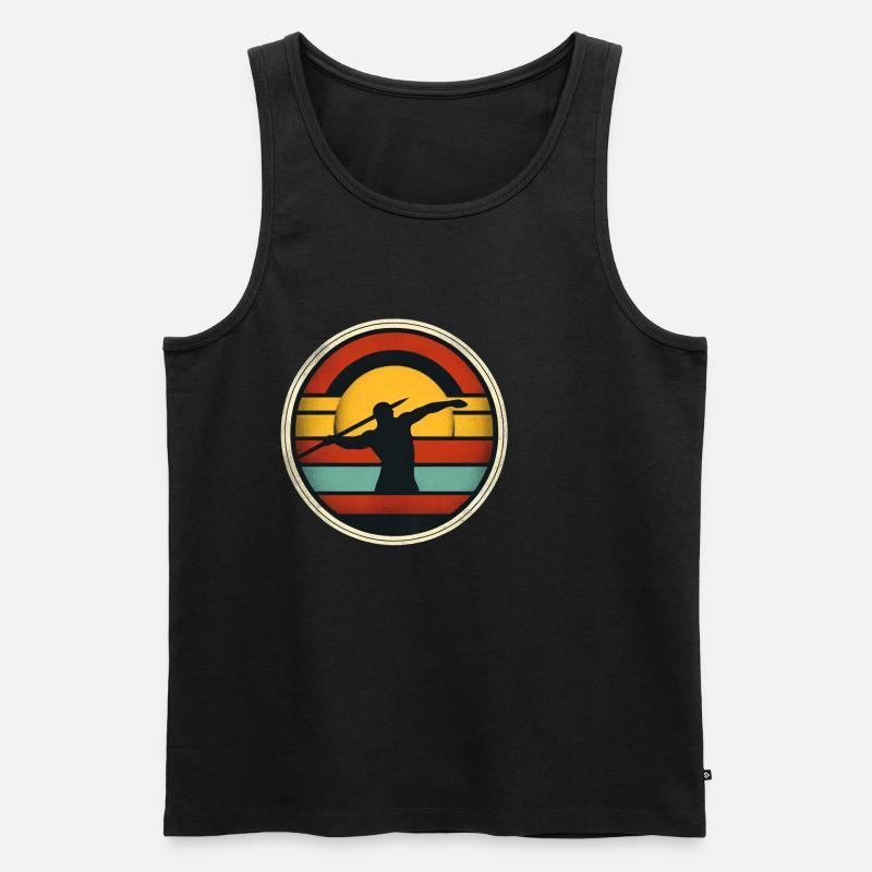 Javelin Throw 4 - Männer Premium Bio Tank Top - Schwarz