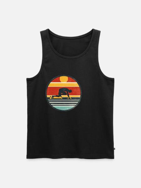 Sprinter - Track And Field 3 - Men's Premium Organic Tank Top - black