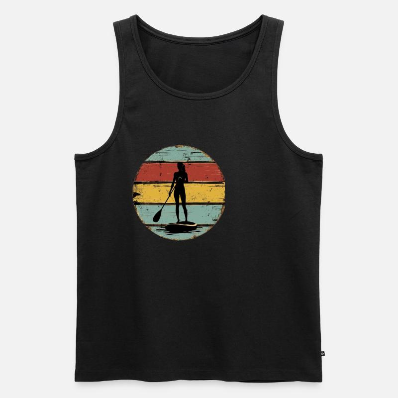 Standup Paddle 3 - Männer Premium Bio Tank Top - Schwarz