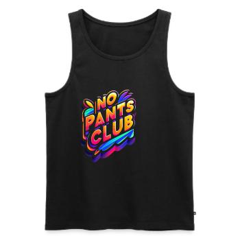 No Pants Club 6 - Men's Premium Organic Tank Top - black - Front - AI Model Male 178 light (178cm)