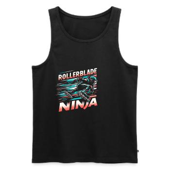 Rollerblade Ninja 13 - Débardeur bio Premium Homme - noir - Devant - Michal (187cm)