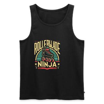 Rollerblade Ninja 8 - Débardeur bio Premium Homme - noir - Devant - Michal (187cm)