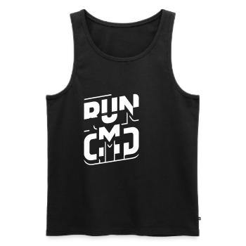 Exécuter Cmd 37 - Débardeur bio Premium Homme - noir - Devant - Michal (187cm)