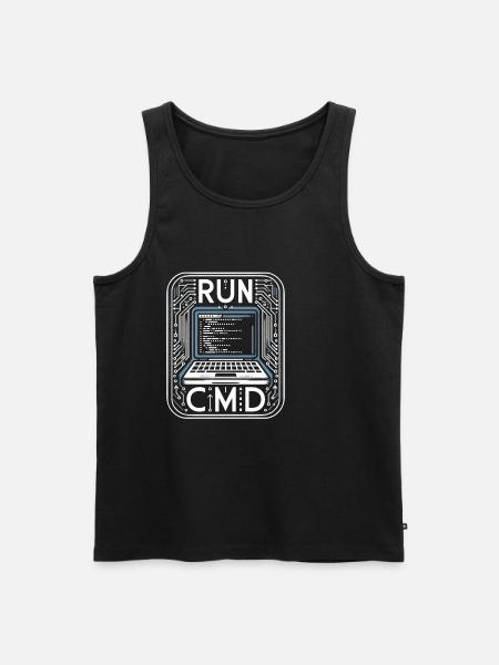 Exécuter Cmd 41 - Débardeur bio Premium Homme - noir