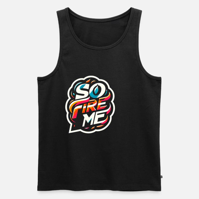 So Fire Me 12 - Männer Premium Bio Tank Top - Schwarz