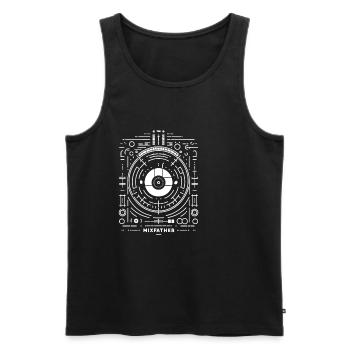 The Mixfather 10 - Men's Premium Organic Tank Top - black - Front - Michal (187cm)