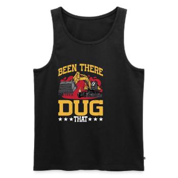 Been There Dug That 12 - Männer Premium Bio Tank Top - Schwarz - Vorne - AI Model Male 178 light (178cm)