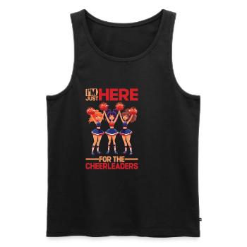 I'm Just Here For The Cheerleaders 25 - Männer Premium Bio Tank Top - Schwarz - Vorne - Michal (187cm)