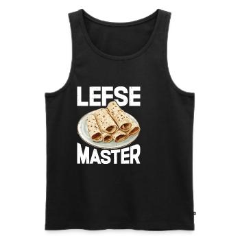 Lefse Maître 31 - Débardeur bio Premium Homme - noir - Devant - AI Model Male 178 light (178cm)