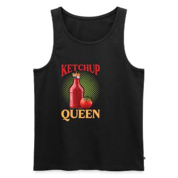 Ketchup Queen 20 - Männer Premium Bio Tank Top - Schwarz - Vorne - Michal (187cm)
