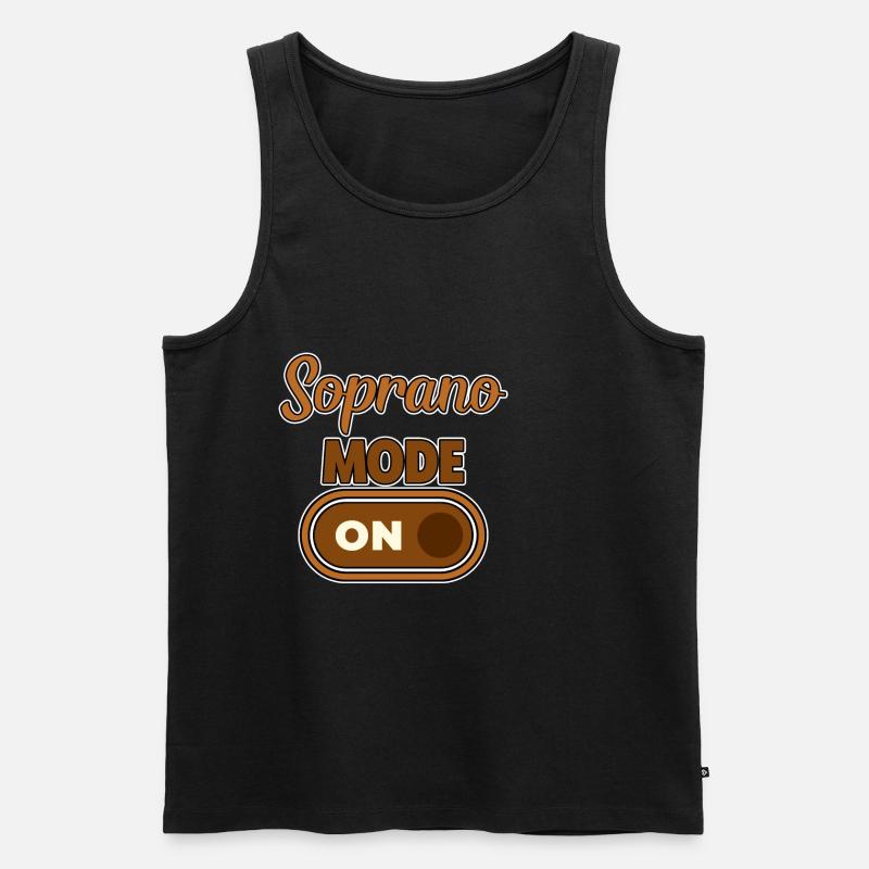 Soprano Mode On 2 - Männer Premium Bio Tank Top - Schwarz