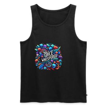 Dice Whisperer 6 - Männer Premium Bio Tank Top - Schwarz - Vorne - Michal (187cm)