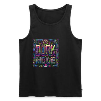 Dork Mode 10 - Männer Premium Bio Tank Top - Schwarz - Vorne - AI Model Male 178 light (178cm)