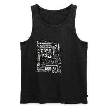 Dork Mode 13 - Männer Premium Bio Tank Top - Schwarz - Vorne - AI Model Male 178 light (178cm)