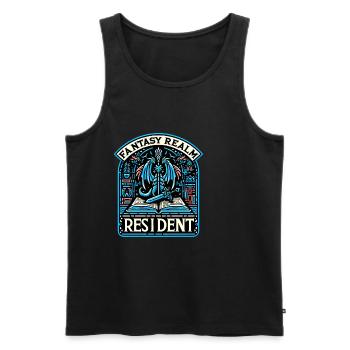 Fantasy Realm Resident 2 - Men's Premium Organic Tank Top - black - Front - AI Model Male 178 light (178cm)