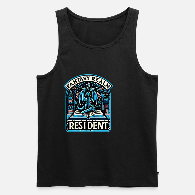 Fantasy Realm Resident 2 - Männer Premium Bio Tank Top - Schwarz