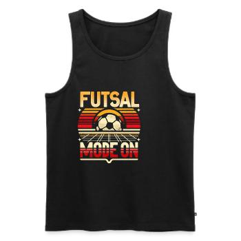 Mode Futsal Sur 11 - Débardeur bio Premium Homme - noir - Devant - AI Model Male 178 light (178cm)
