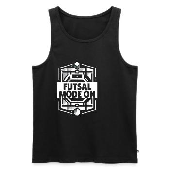 Mode Futsal Sur 10 - Débardeur bio Premium Homme - noir - Devant - AI Model Male 178 light (178cm)
