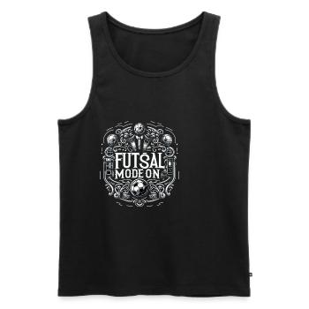 Futsal Mode On 12 - Männer Premium Bio Tank Top - Schwarz - Vorne - Michal (187cm)