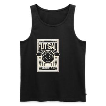 Futsal Mode On 7 - Männer Premium Bio Tank Top - Schwarz - Vorne - Michal (187cm)