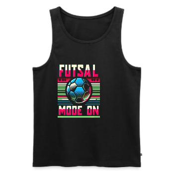 Futsal Mode On 8 - Männer Premium Bio Tank Top - Schwarz - Vorne - Michal (187cm)