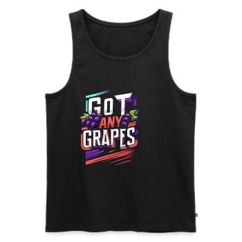 Got Any Grapes 11 - Men's Premium Organic Tank Top - black - Front - AI Model Male 178 light (178cm)