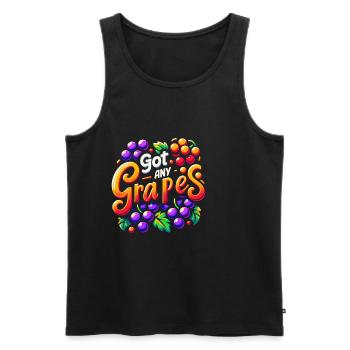 Got Any Grapes 4 - Men's Premium Organic Tank Top - black - Front - AI Model Male 178 light (178cm)