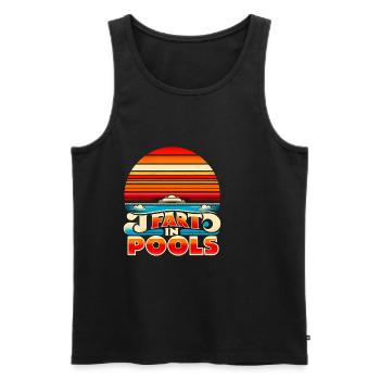 Je Pète Dans Les Piscines 13 - Débardeur bio Premium Homme - noir - Devant - Michal (187cm)