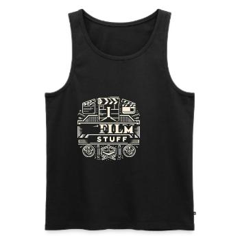 I Film Stuff 18 - Men's Premium Organic Tank Top - black - Front - AI Model Male 178 light (178cm)