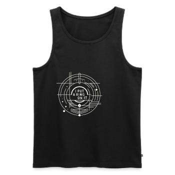 I Put A Ring On It 5 - Men's Premium Organic Tank Top - black - Front - Michal (187cm)