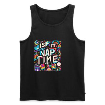 Is It Nap Time Yet 8 - Men's Premium Organic Tank Top - black - Front - AI Model Male 178 light (178cm)