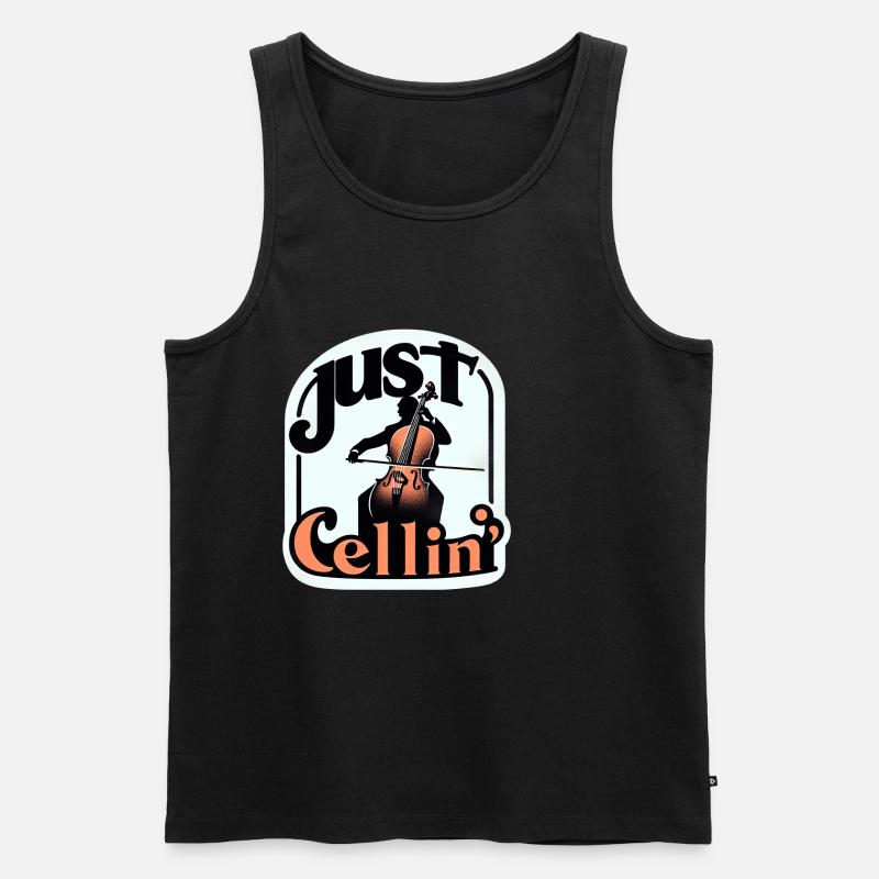 Juste Cellin' 9 - Débardeur bio Premium Homme - noir