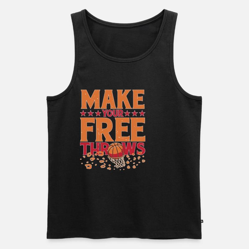 Make Your Free Throws 5 - Männer Premium Bio Tank Top - Schwarz