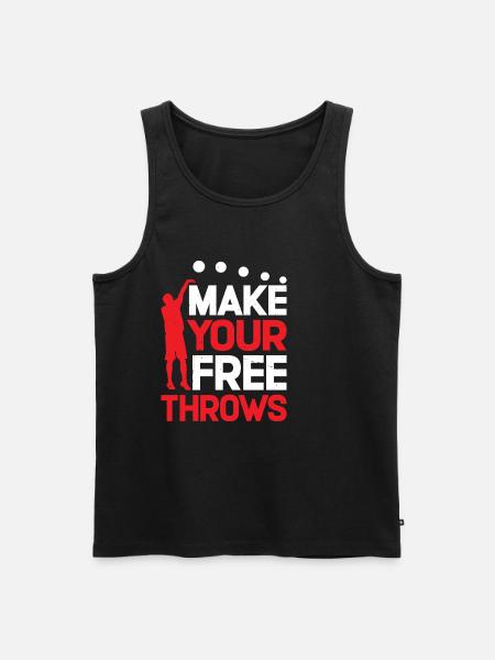 Make Your Free Throws 7 - Men's Premium Organic Tank Top - black