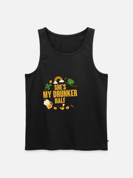 She's My Drunken Half 2 - Men's Premium Organic Tank Top - black