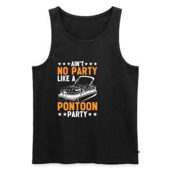 Il n’y a pas de fête comme une fête de ponton 3 - Débardeur bio Premium Homme - noir - Devant - Michal (187cm)